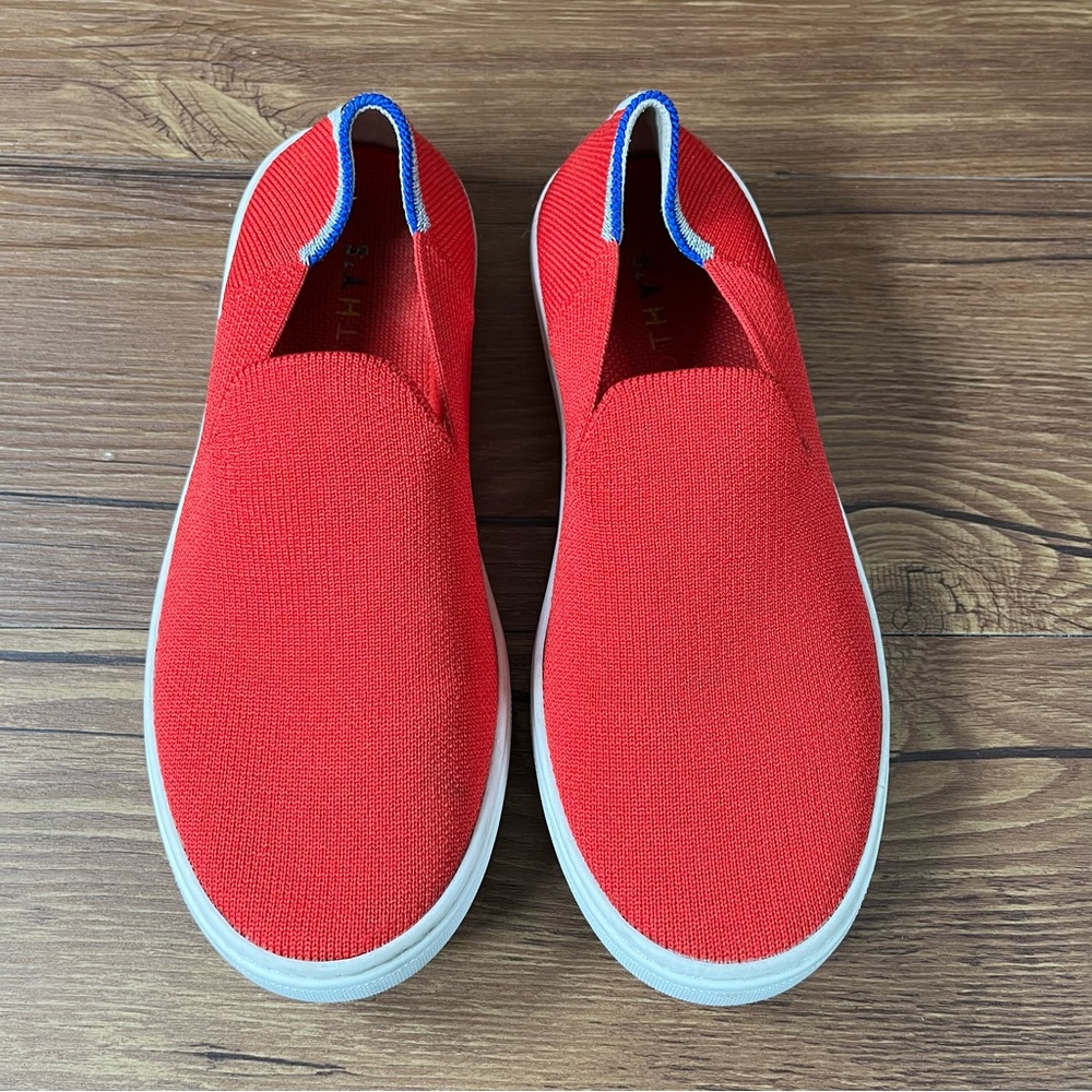 Rothy’s Red Slip-On Sneakers Size 4Y Shoes - Picture 10 of 10